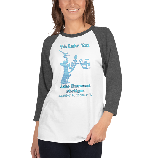 Lake Sherwood Raglan 3/4 Sleeve Unisex T-shirt