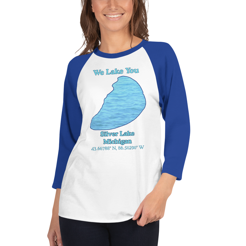 Silver Lake Raglan 3/4 Sleeve Unisex T-shirt
