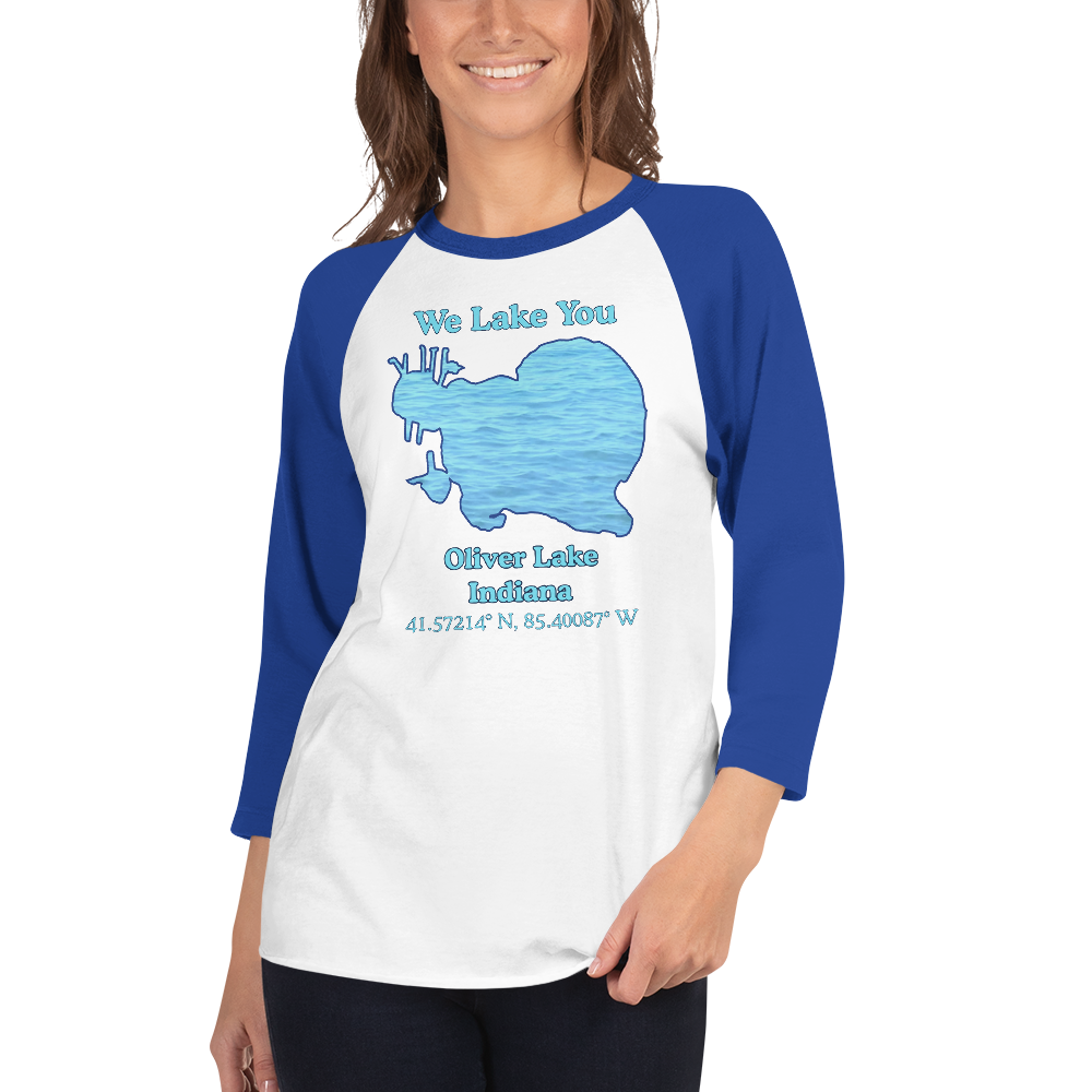 Oliver Lake Raglan 3/4 Sleeve Unisex T-shirt