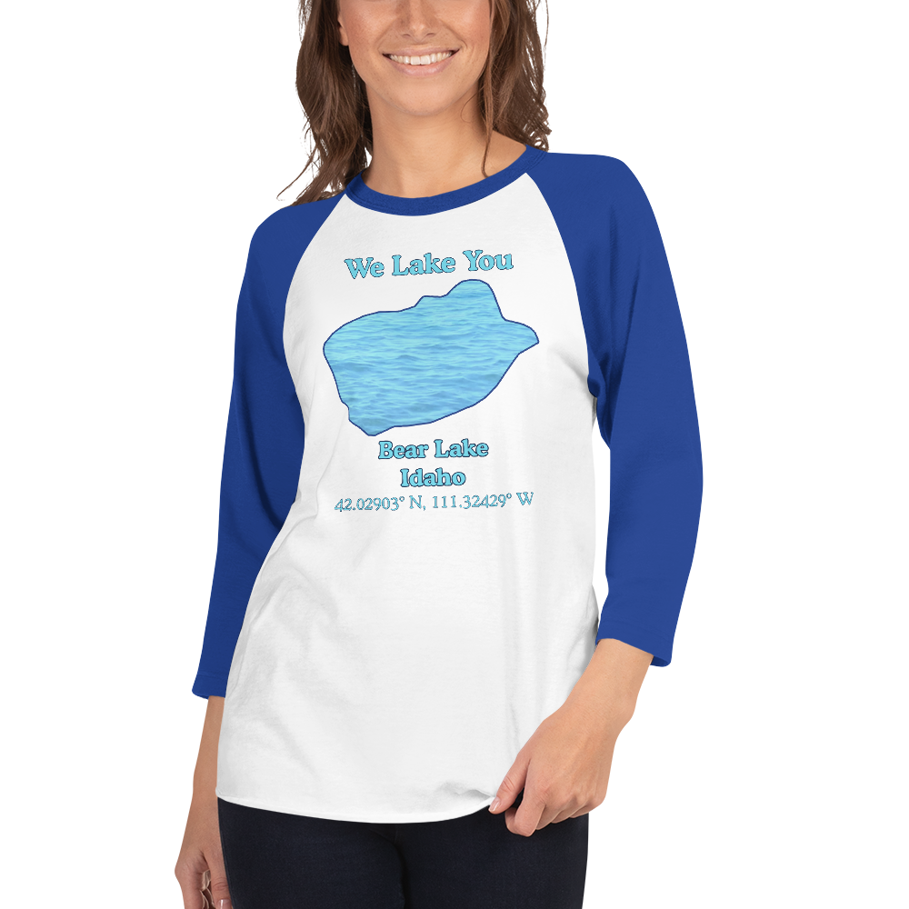 Bear Lake Raglan 3/4 Sleeve Unisex T-shirt