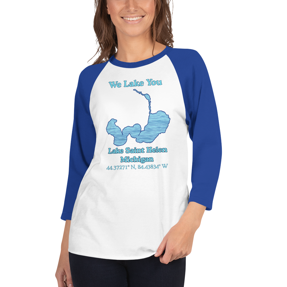Lake Saint Helen Raglan 3/4 Sleeve Unisex T-shirt