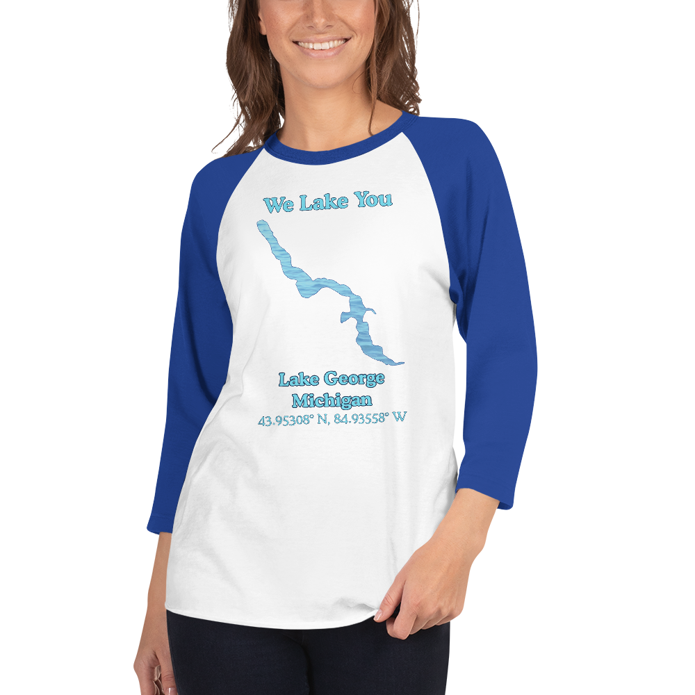Lake George Raglan 3/4 Sleeve Unisex T-shirt