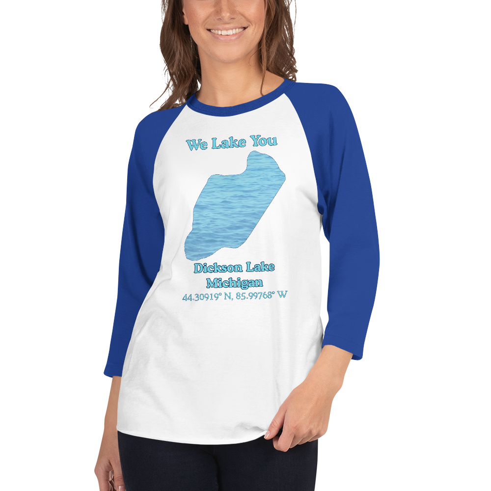 Dickson Lake Raglan 3/4 Sleeve Unisex T-shirt