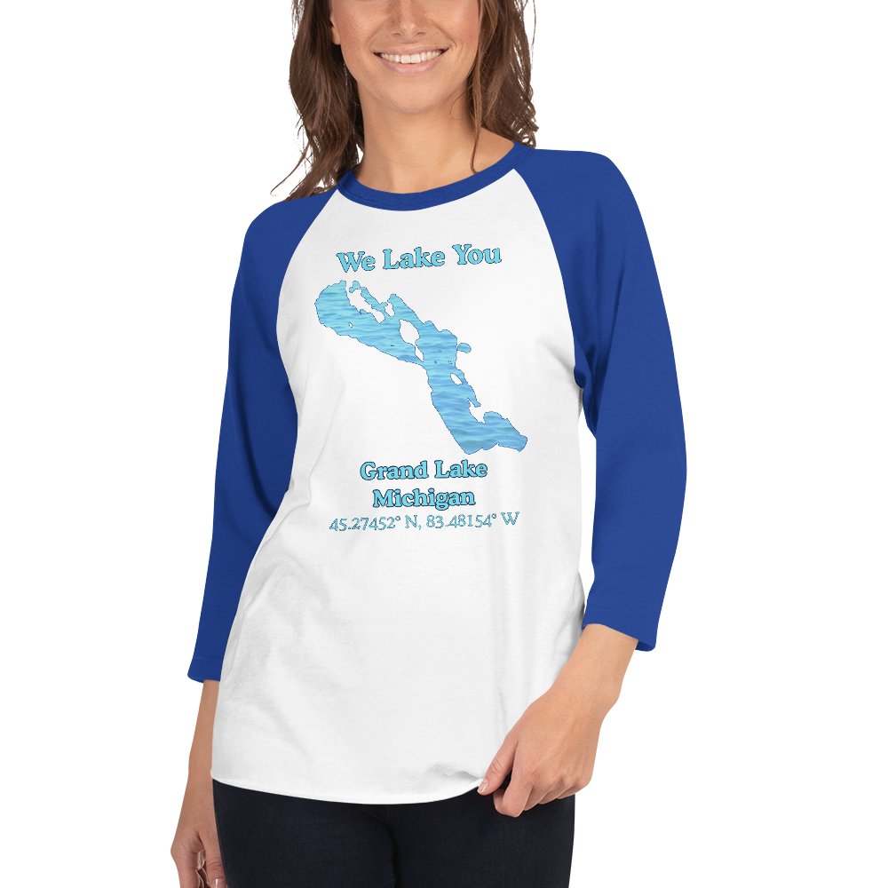 Grand Lake Raglan 3/4 Sleeve Unisex T-shirt