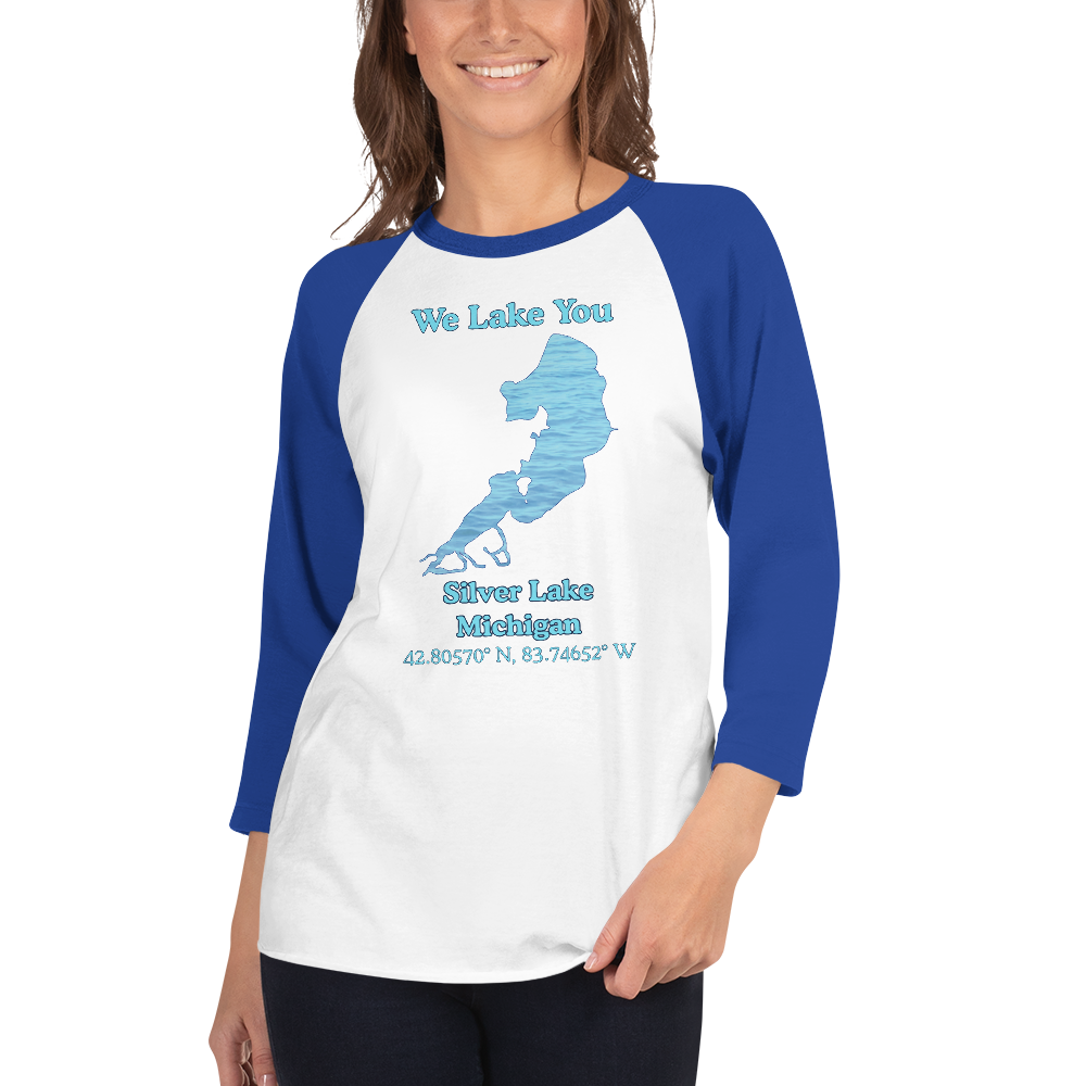 Silver Lake Raglan 3/4 Sleeve Unisex T-shirt