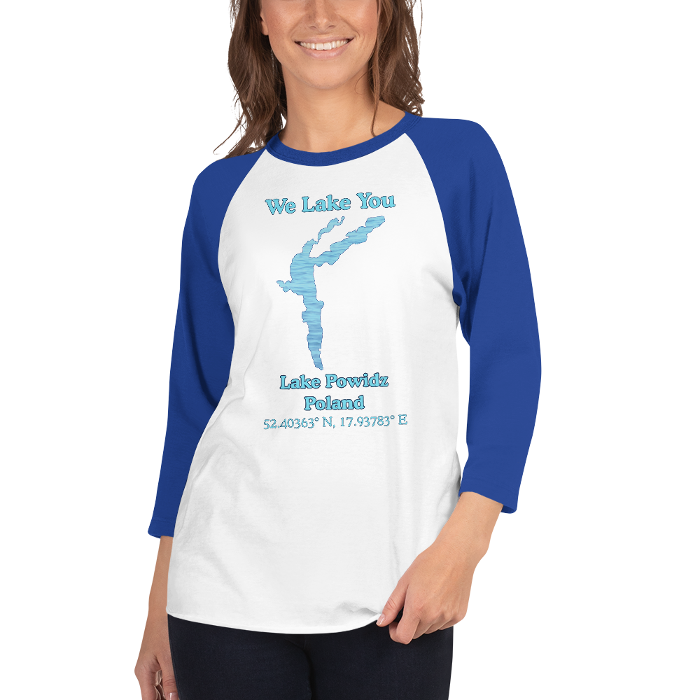 Lake Powidz Raglan 3/4 Sleeve Unisex T-shirt