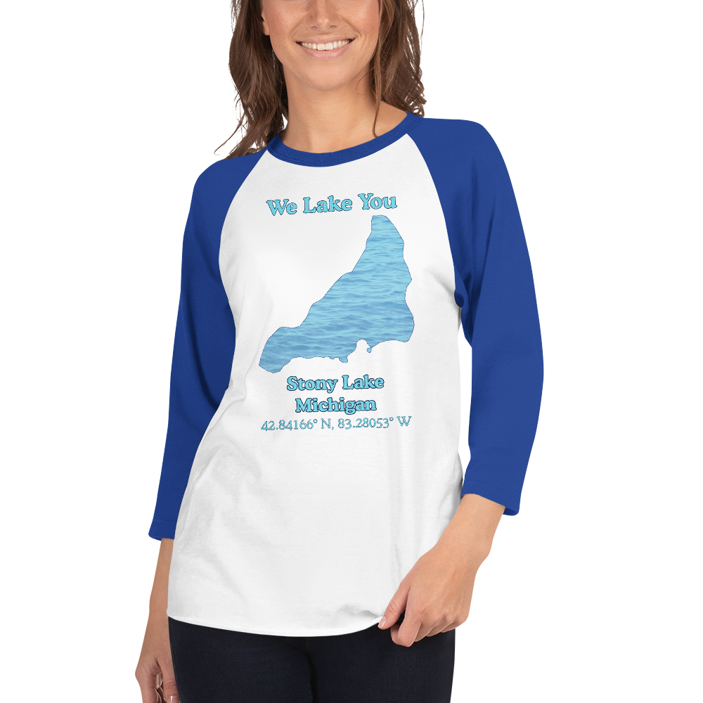 Stony Lake Raglan 3/4 Sleeve Unisex T-shirt
