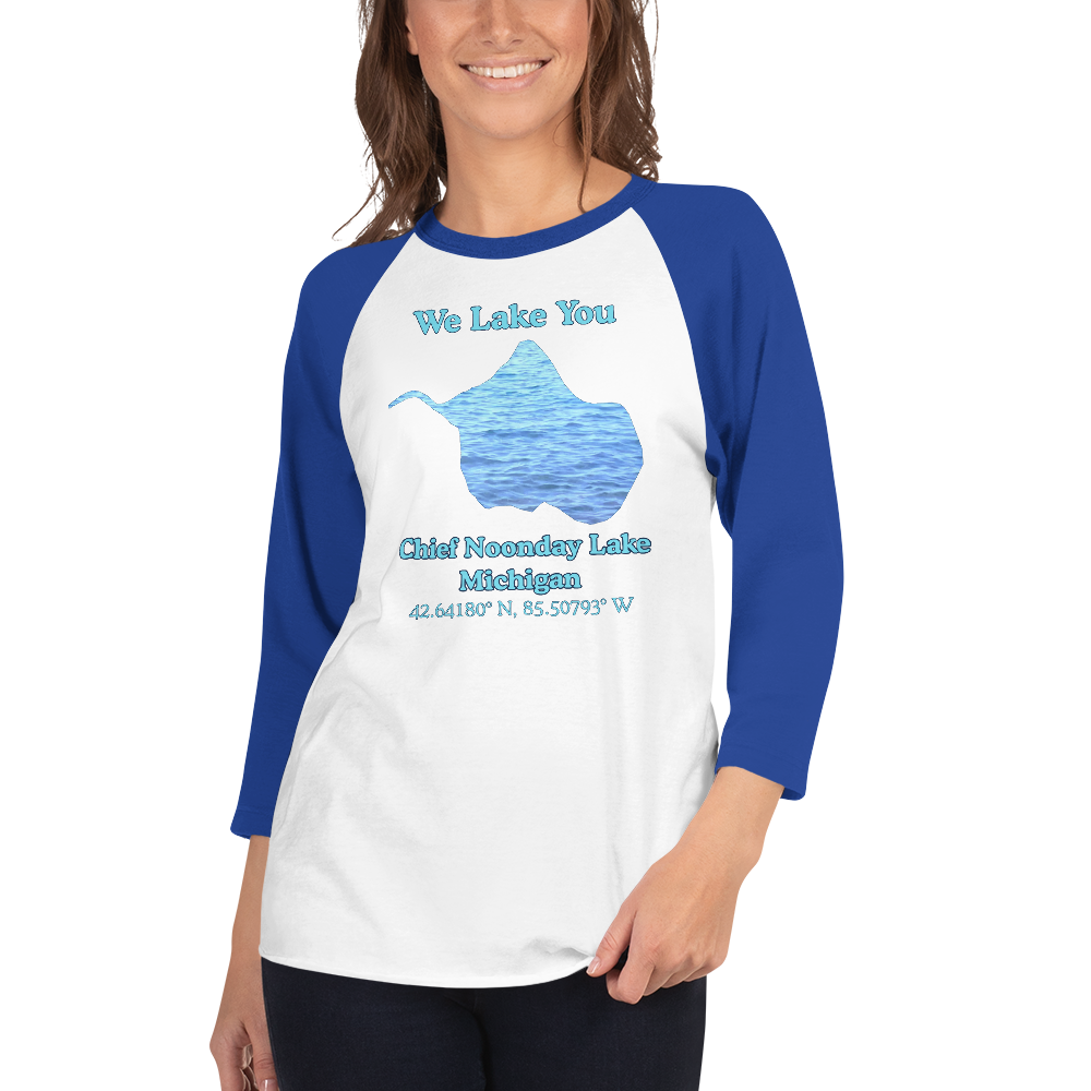 Chief Noonday Lake Raglan 3/4 Sleeve Unisex T-shirt