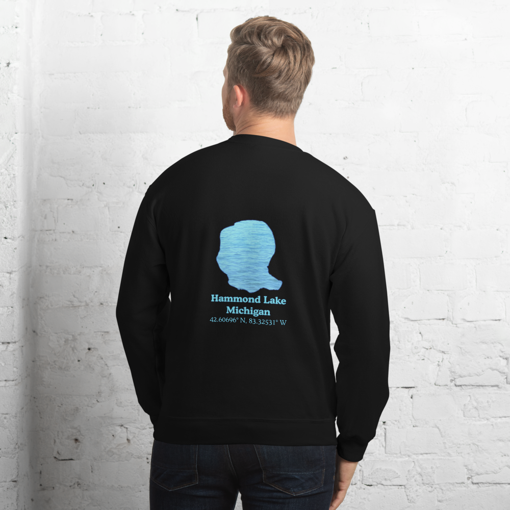 Hammond Lake Always Fresh, Sometimes Frozen Unisex Sweatshirt