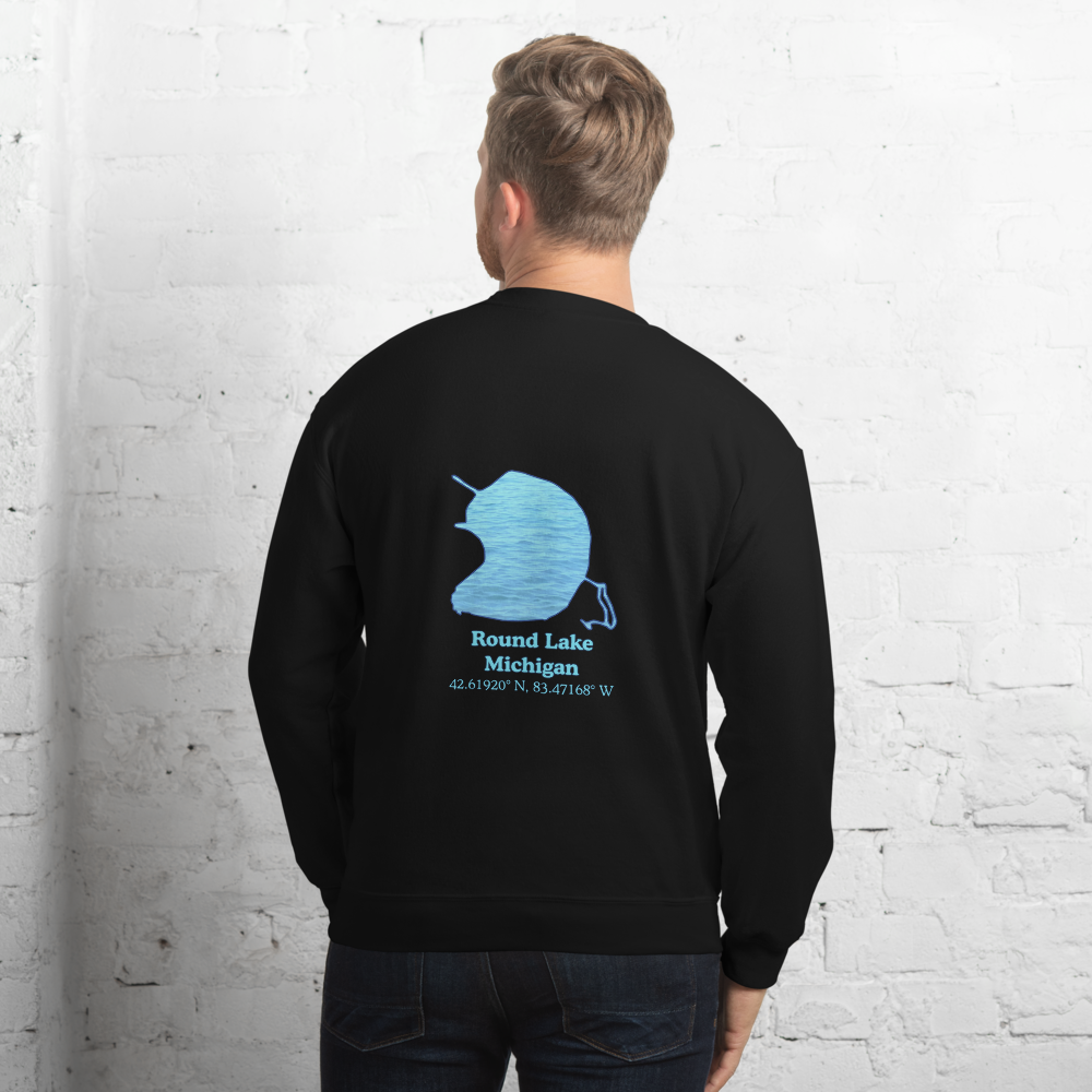 Round Lake Always Fresh, Sometimes Frozen Unisex Sweatshirt