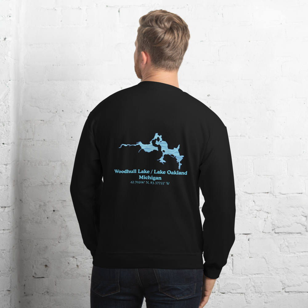 Woodhull Lake / Lake Oakland Always Fresh, Sometimes Frozen Unisex Sweatshirt