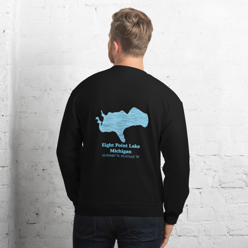 Eight Point Lake Always Fresh, Sometimes Frozen Unisex Sweatshirt
