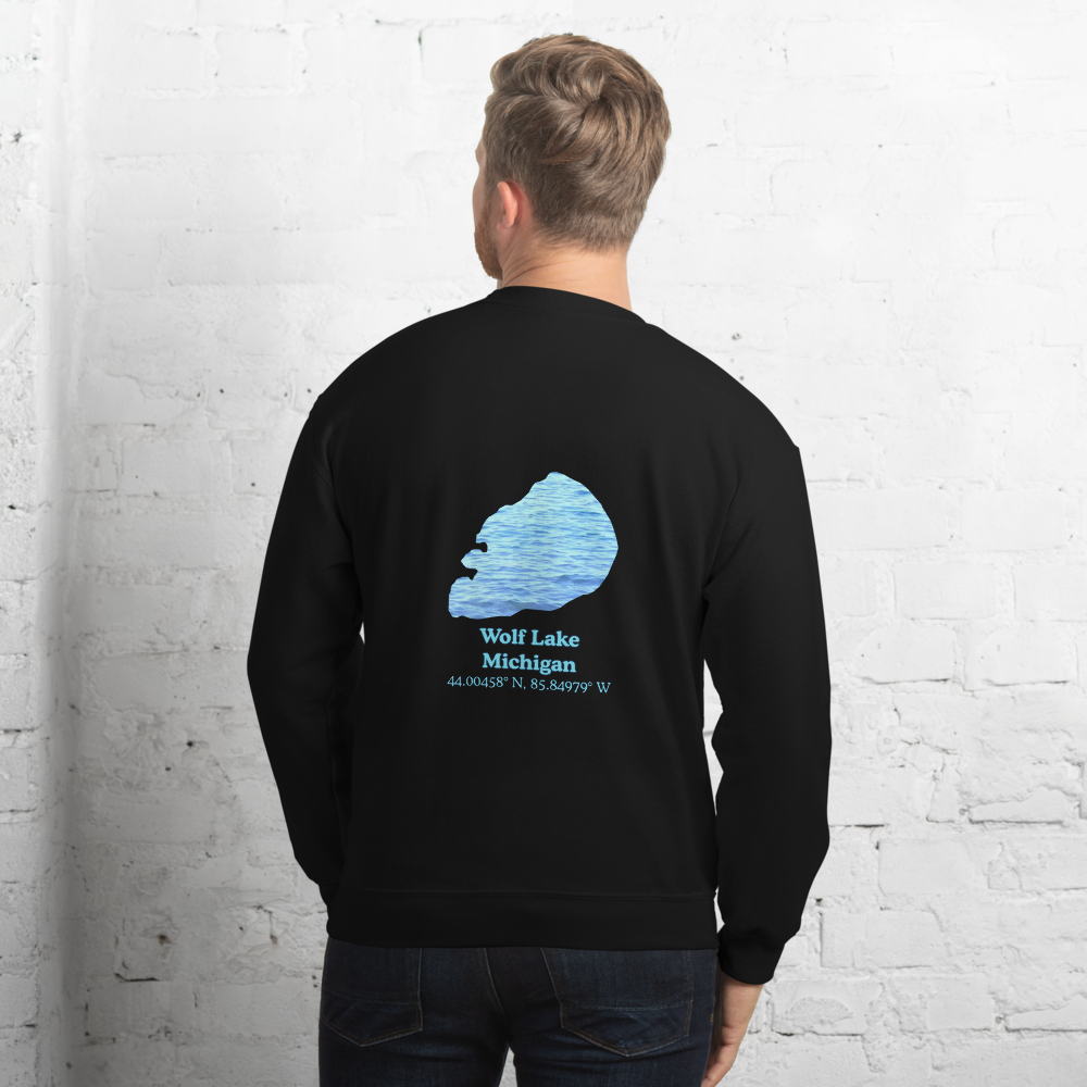 Wolf Lake Always Fresh, Sometimes Frozen Unisex Sweatshirt
