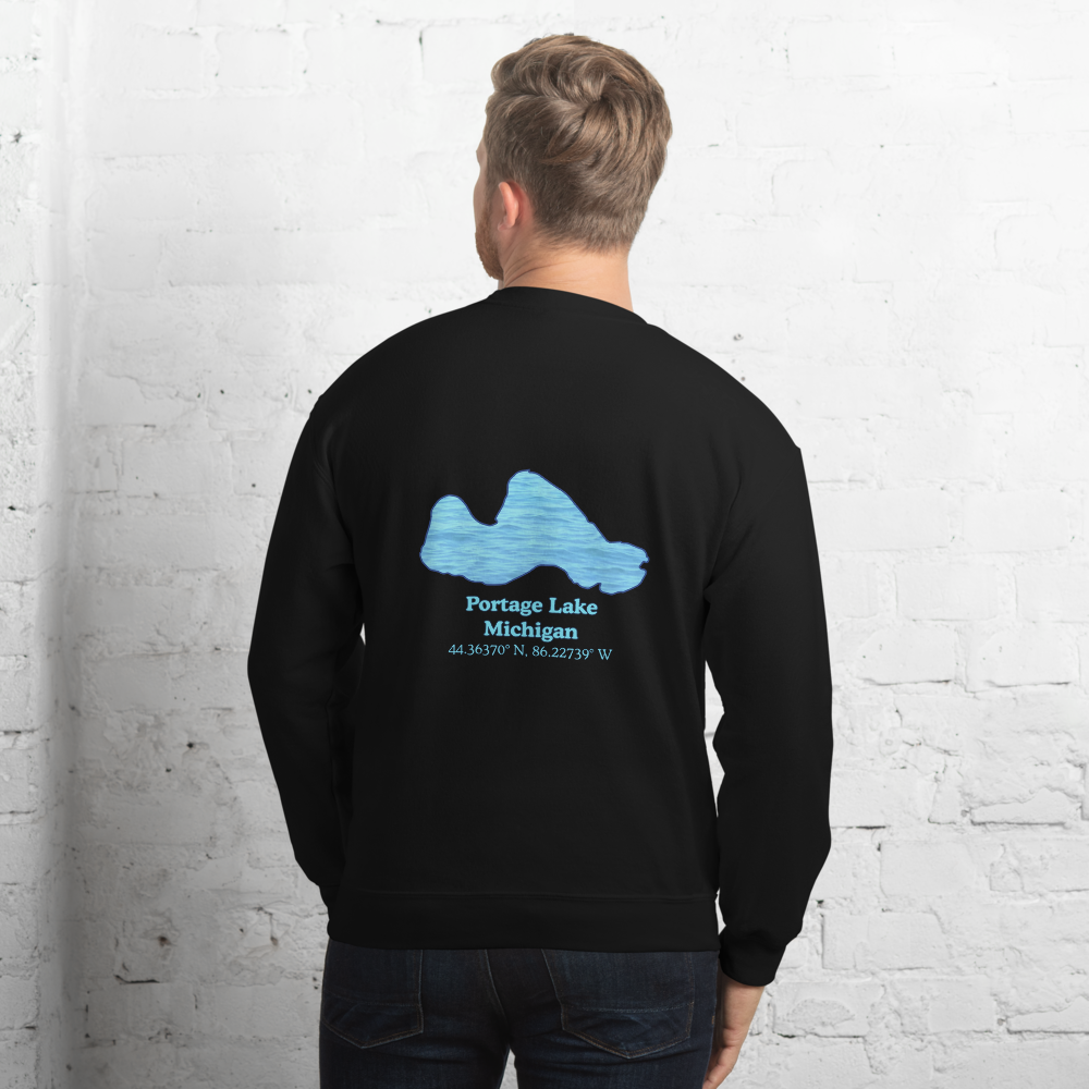 Portage Lake Always Fresh, Sometimes Frozen Unisex Sweatshirt