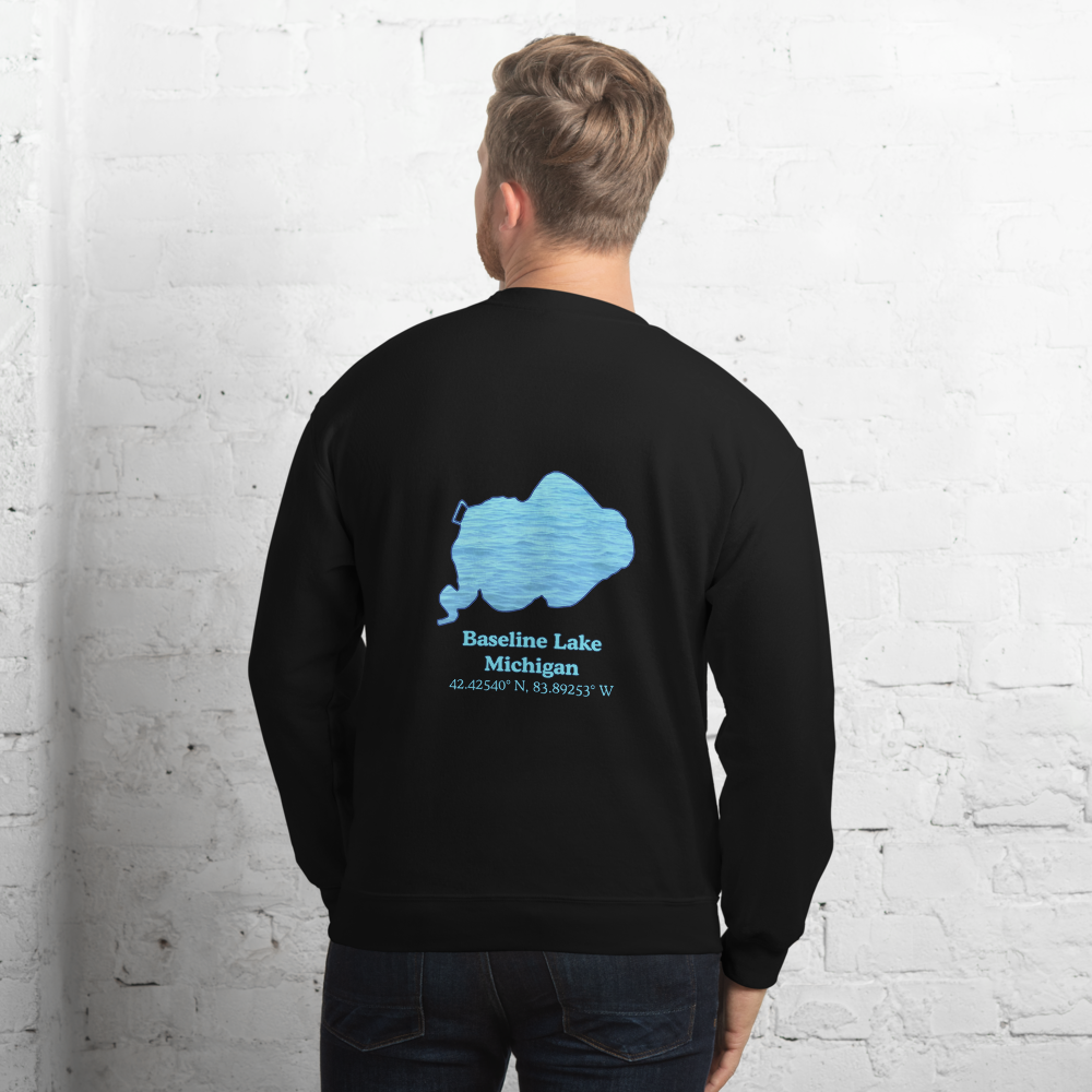 Baseline Lake Always Fresh, Sometimes Frozen Unisex Sweatshirt