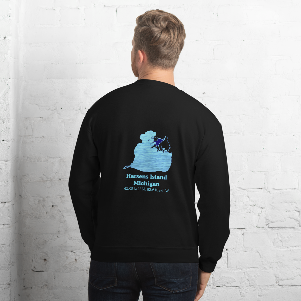 Harsens Island Always Fresh, Sometimes Frozen Unisex Sweatshirt