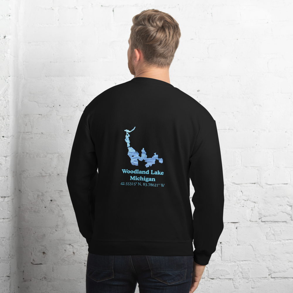 Woodland Lake Always Fresh, Sometimes Frozen Unisex Sweatshirt