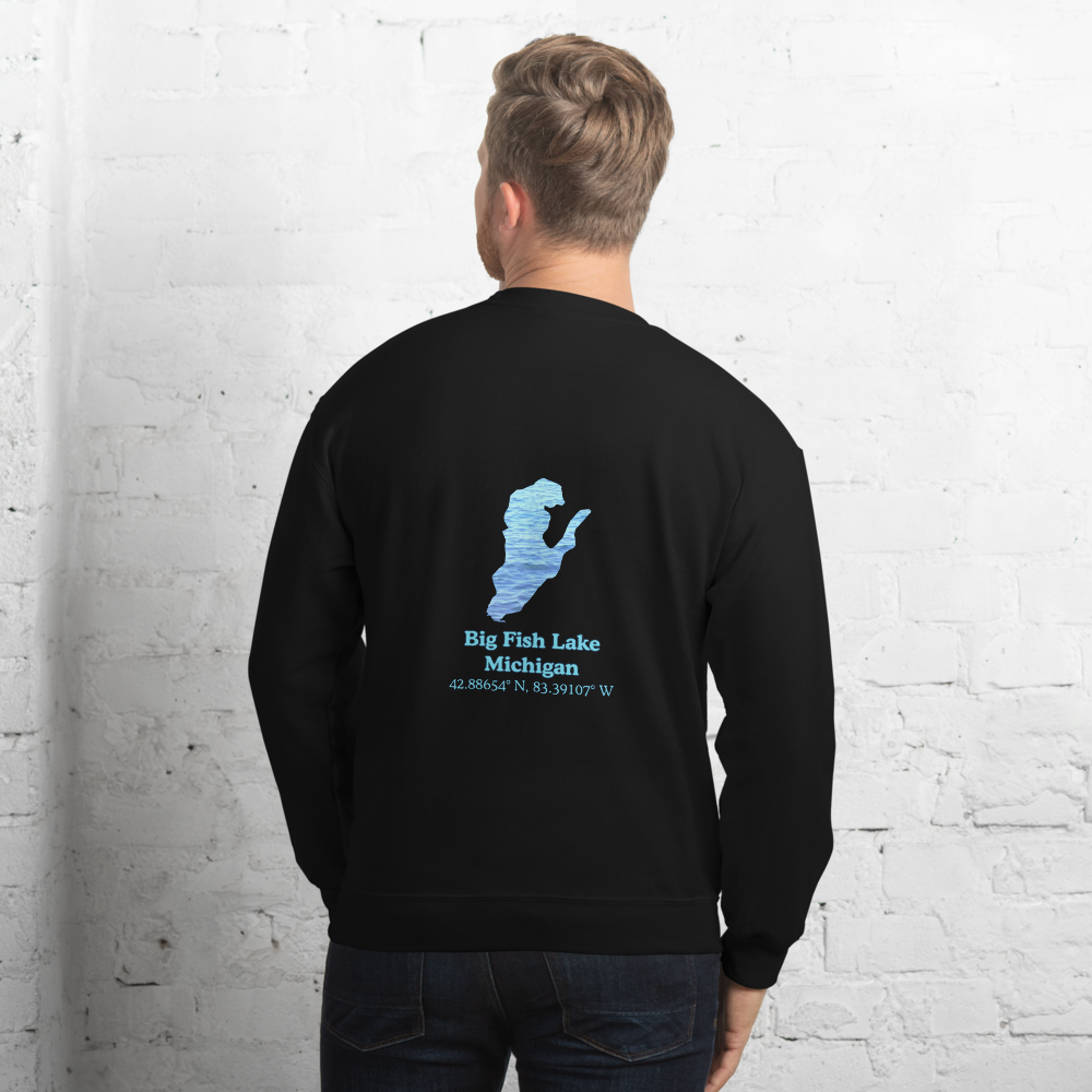 Big Fish Lake Always Fresh, Sometimes Frozen Unisex Sweatshirt