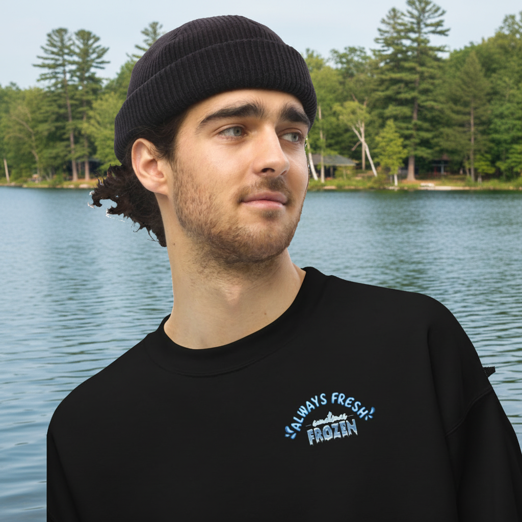 Wolverine Lake Always Fresh, Sometimes Frozen Unisex Sweatshirt