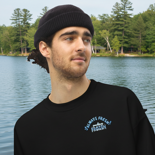 Wolverine Lake Always Fresh, Sometimes Frozen Unisex Sweatshirt