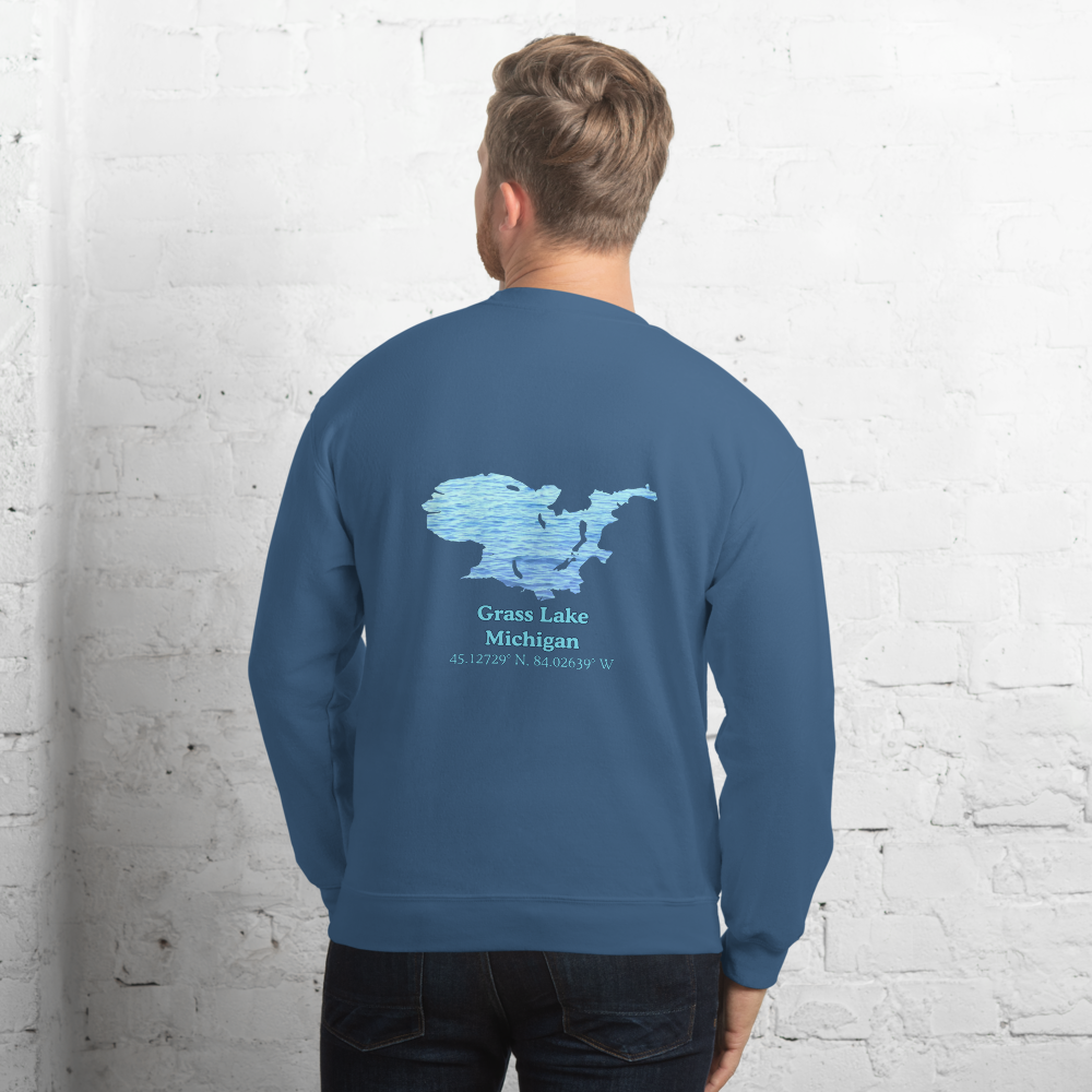 Grass Lake Always Fresh, Sometimes Frozen Unisex Sweatshirt