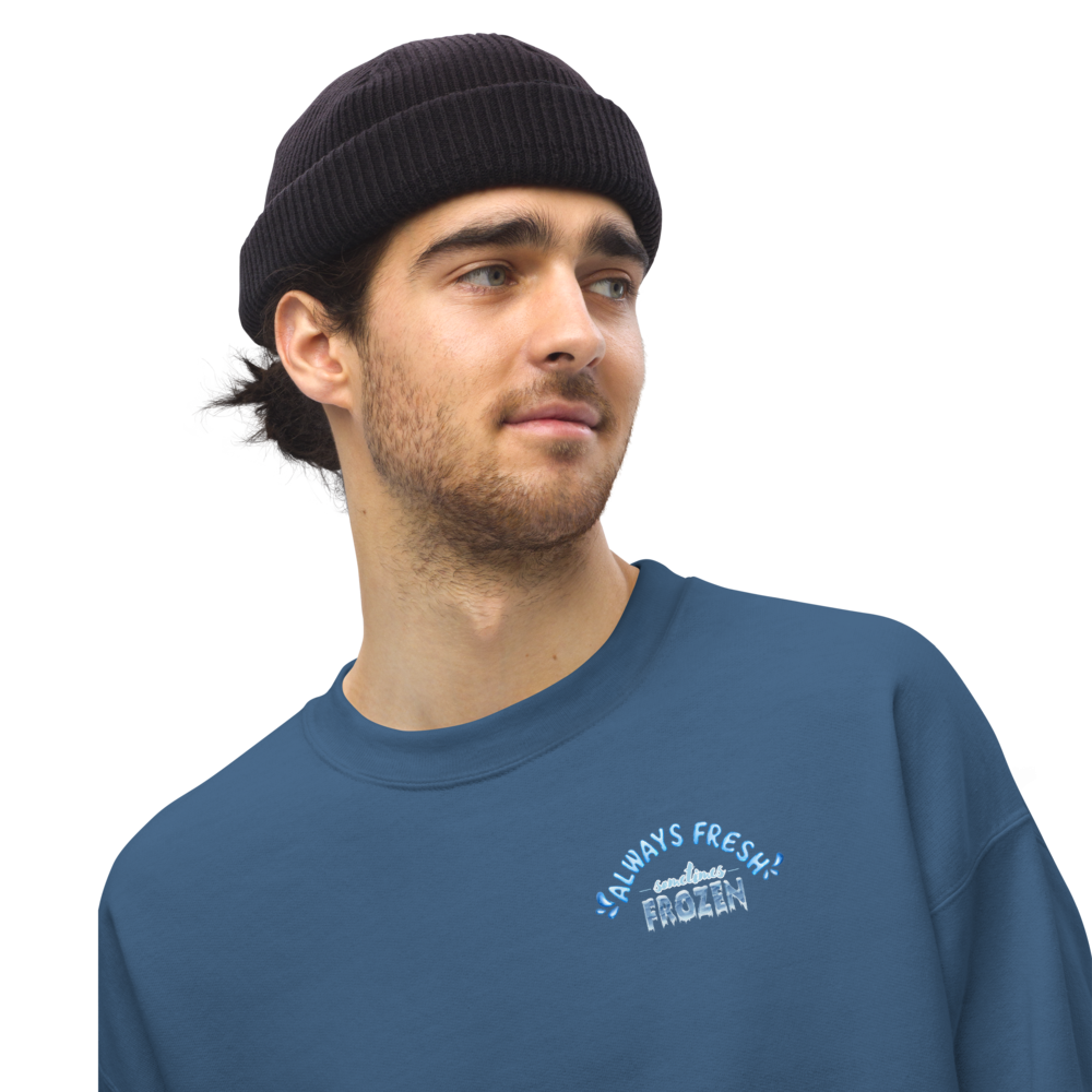 Wilson Lake Always Fresh, Sometimes Frozen Unisex Sweatshirt