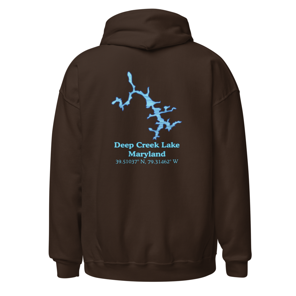 Classic Unisex Pullover Hoodie - Deep Creek Lake on back and We Lake You on front