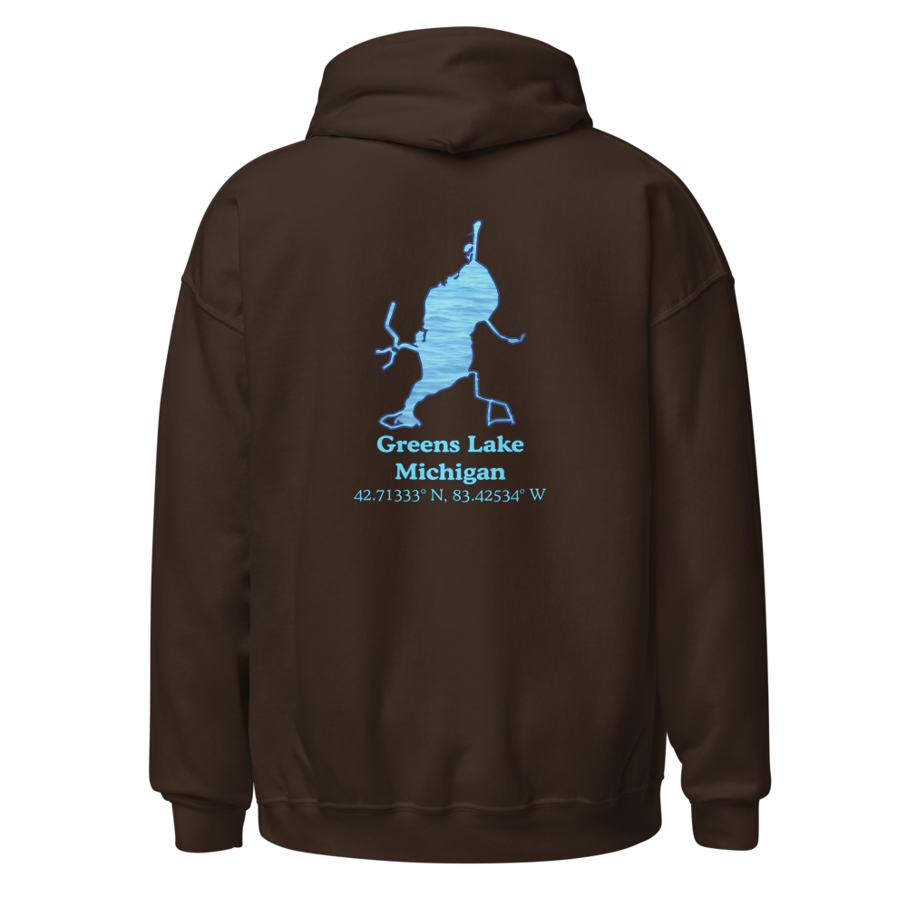 Classic Unisex Pullover Hoodie - Greens Lake on back and We Lake You on front