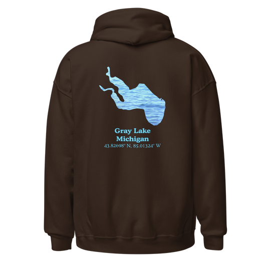 Gray Lake Unisex Pullover Hoodie