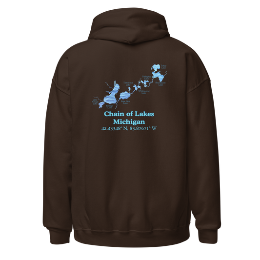 Chain of Lakes Unisex Pullover Hoodie