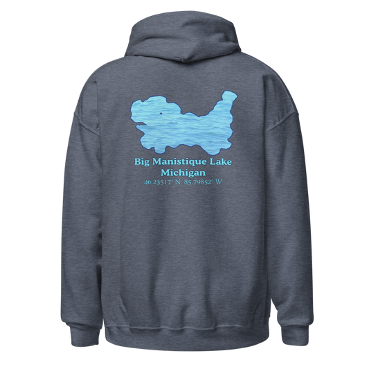 Big Manistique Lake Unisex Pullover Hoodie
