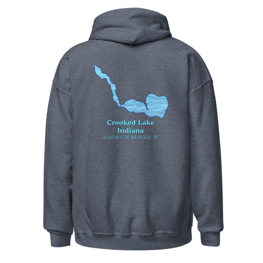 Crooked Lake Unisex Pullover Hoodie
