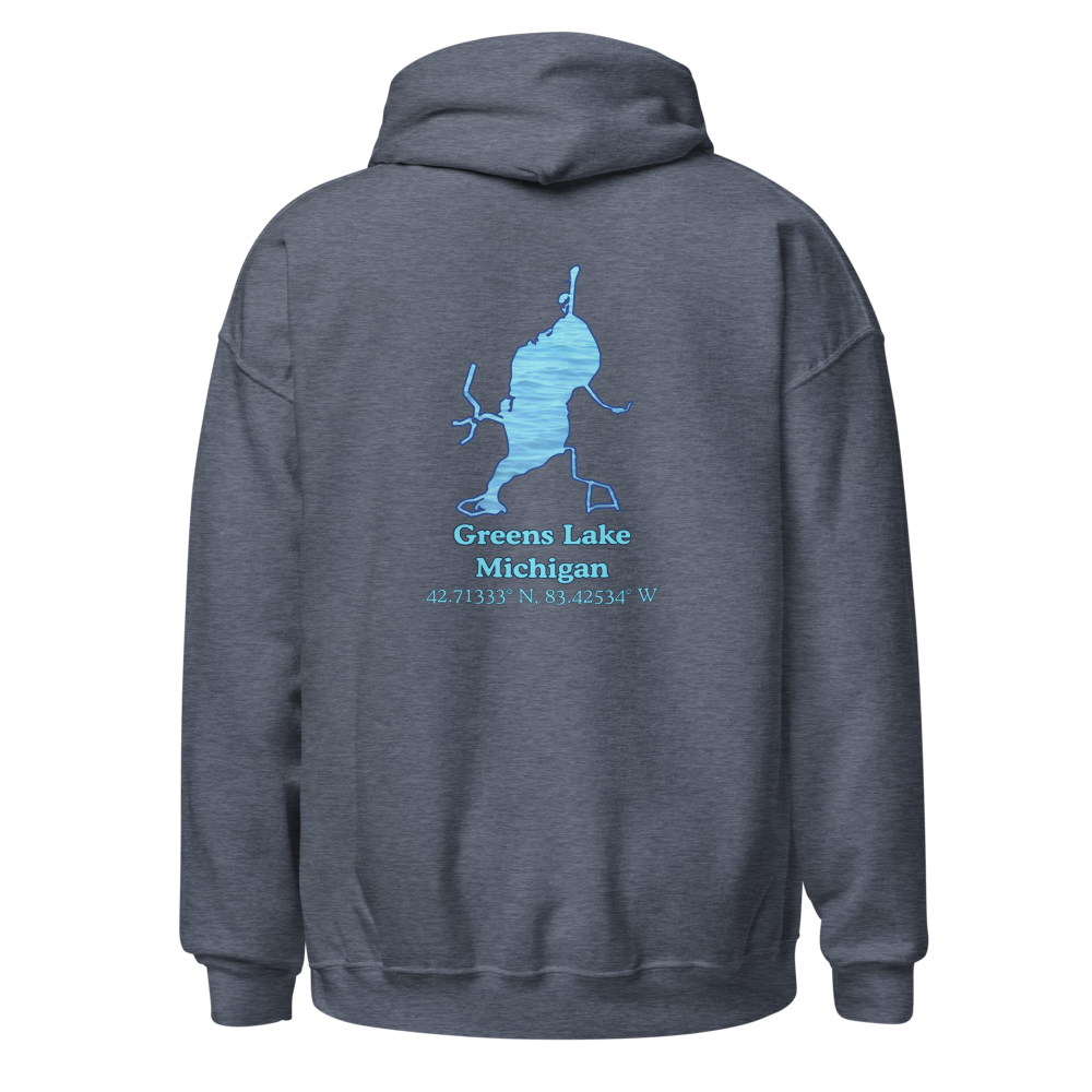 Classic Unisex Pullover Hoodie - Greens Lake on back and We Lake You on front