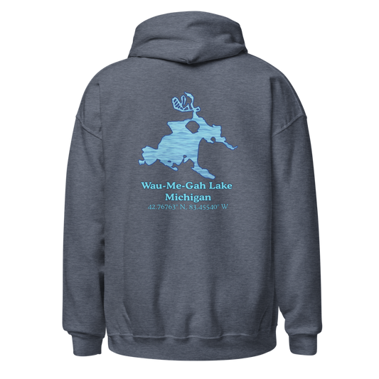 Wau-Me-Gah Lake  Unisex Pullover Hoodie