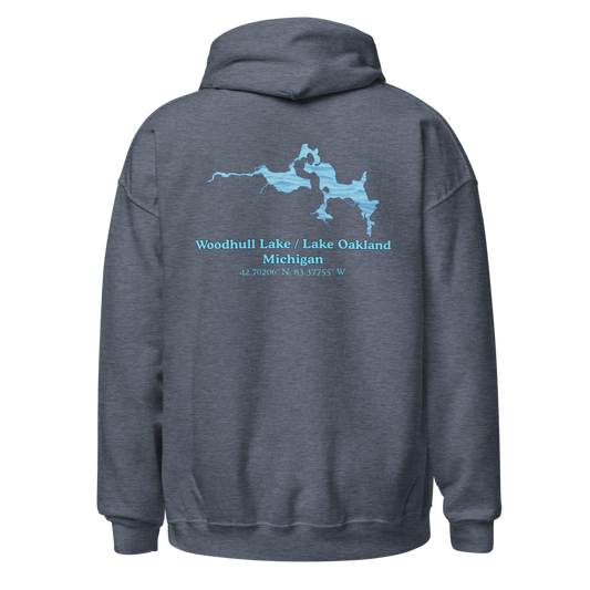 Woodhull Lake / Lake Oakland Unisex Pullover Hoodie
