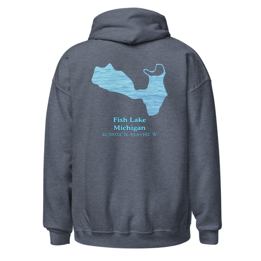 Fish Lake Unisex Pullover Hoodie