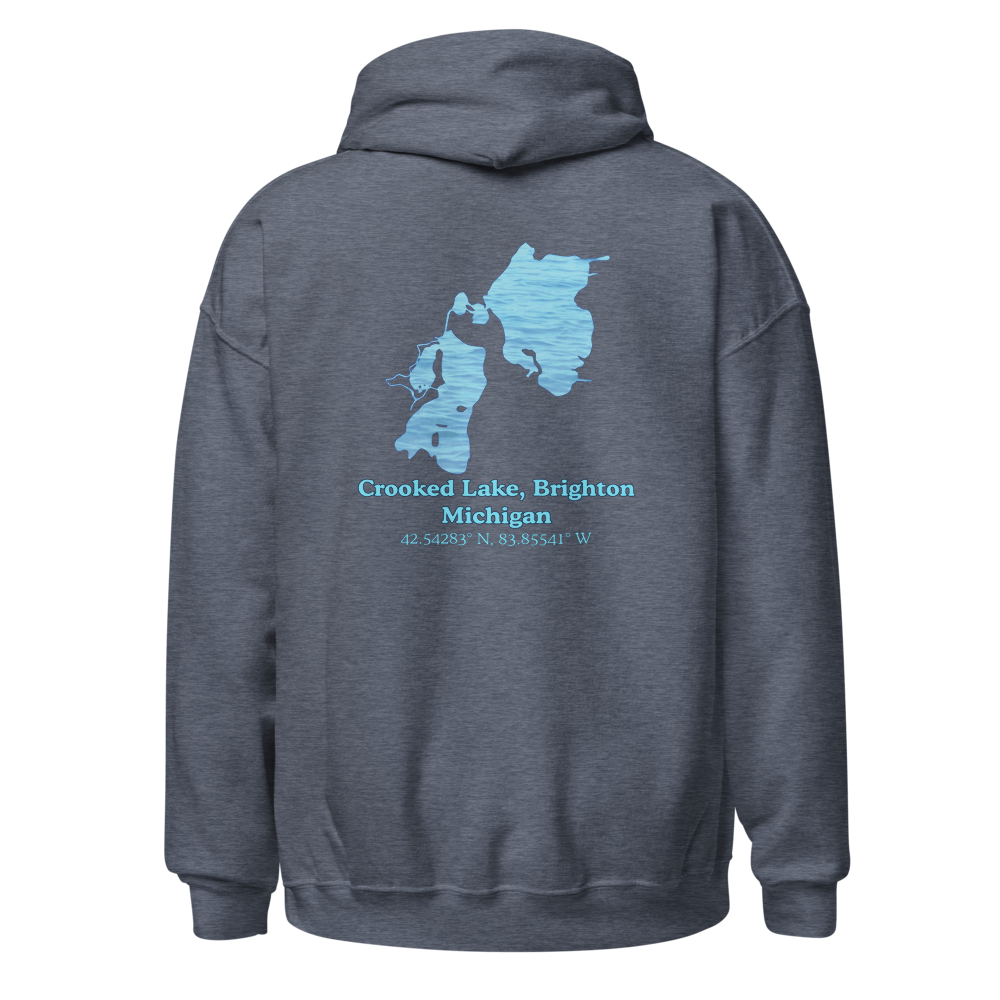 Crooked Lake, Brighton Unisex Pullover Hoodie
