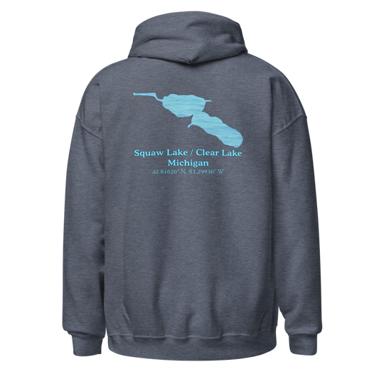Squaw Lake / Clear Lake Unisex Pullover Hoodie