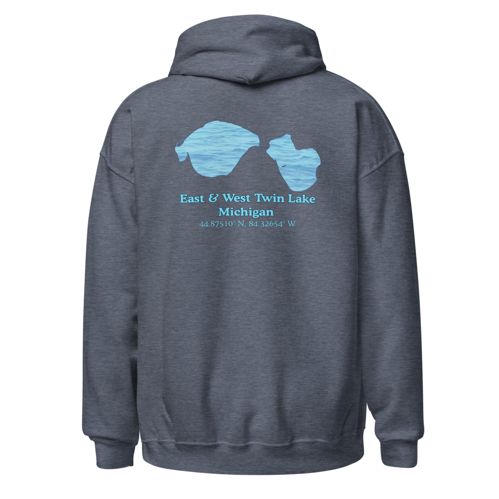 East & West Twin Lake Unisex Pullover Hoodie