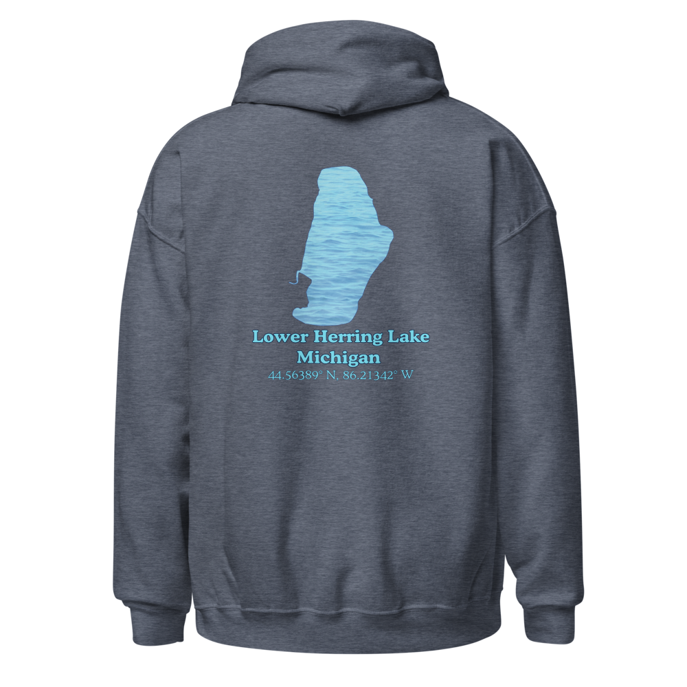 Lower Herring Lake Unisex Pullover Hoodie