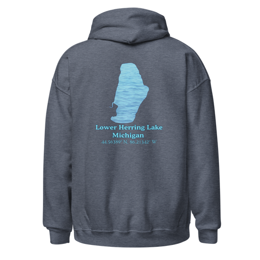 Lower Herring Lake Unisex Pullover Hoodie