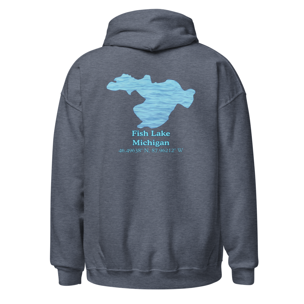 Fish Lake Unisex Pullover Hoodie