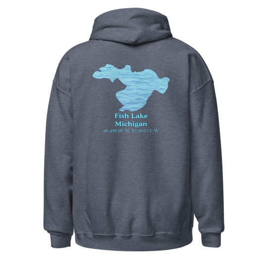 Fish Lake Unisex Pullover Hoodie