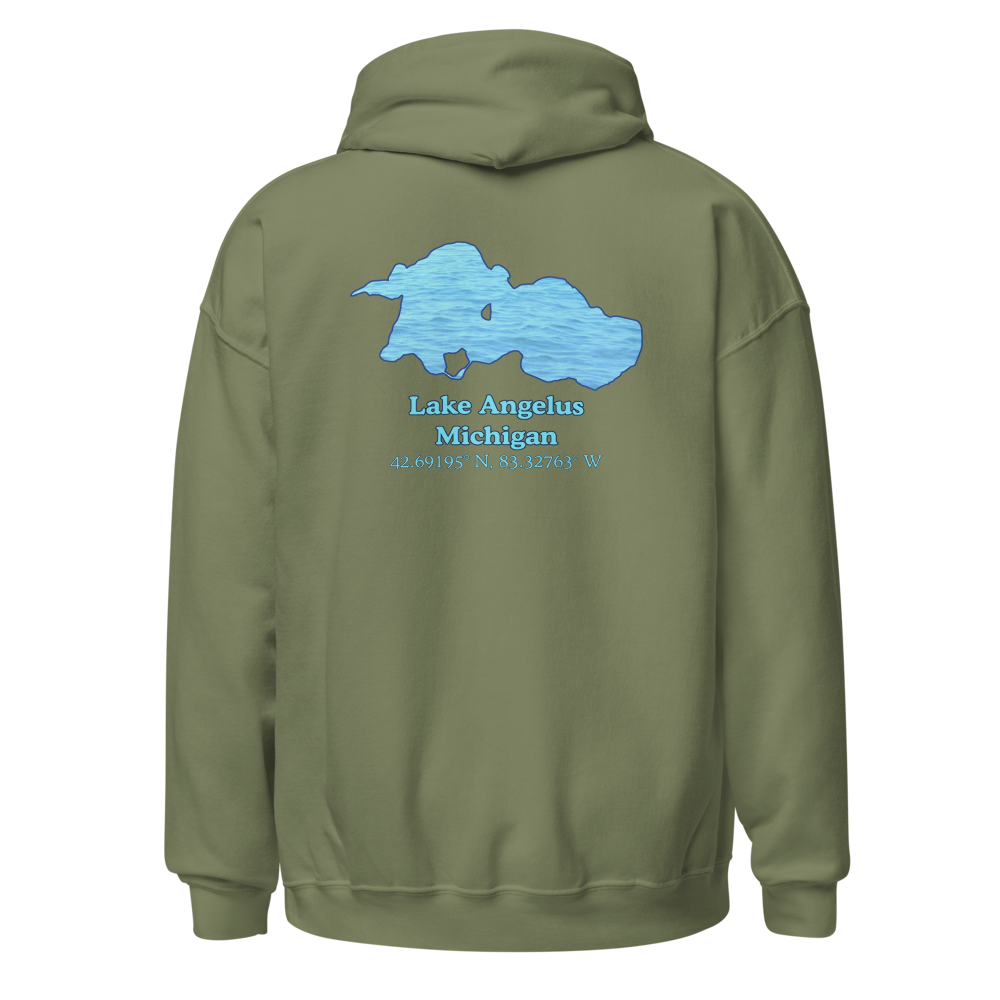 Classic Unisex Pullover Hoodie - Lake Angelus on back and We Lake You on front