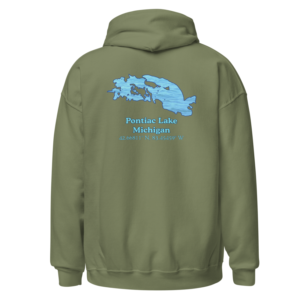 Classic Unisex Pullover Hoodie - Pontiac Lake on back and We Lake You on front