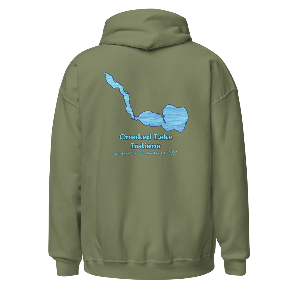 Crooked Lake Unisex Pullover Hoodie