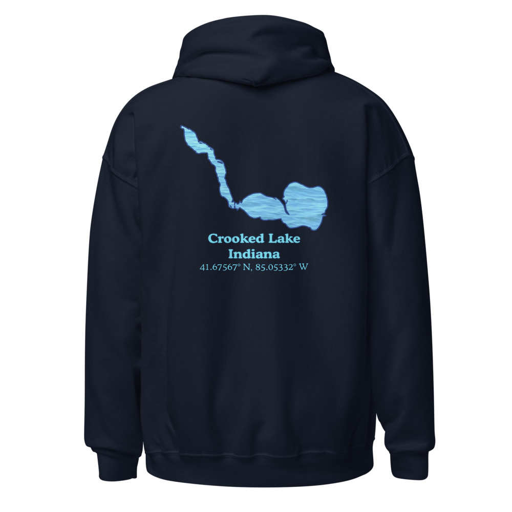 Crooked Lake Unisex Pullover Hoodie