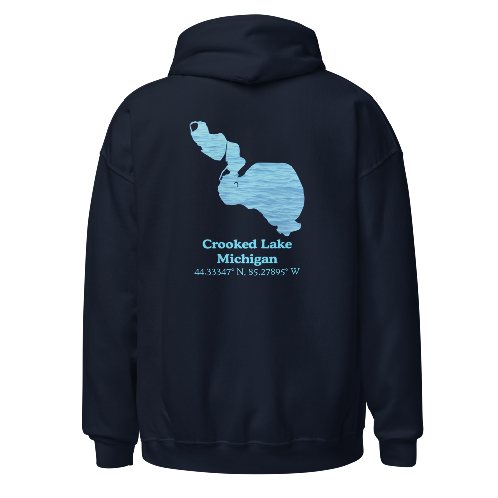 Crooked Lake Unisex Pullover Hoodie