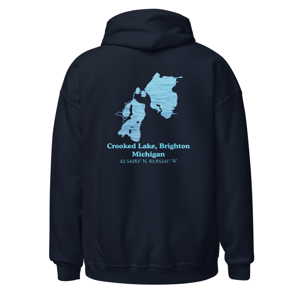 Crooked Lake, Brighton Unisex Pullover Hoodie