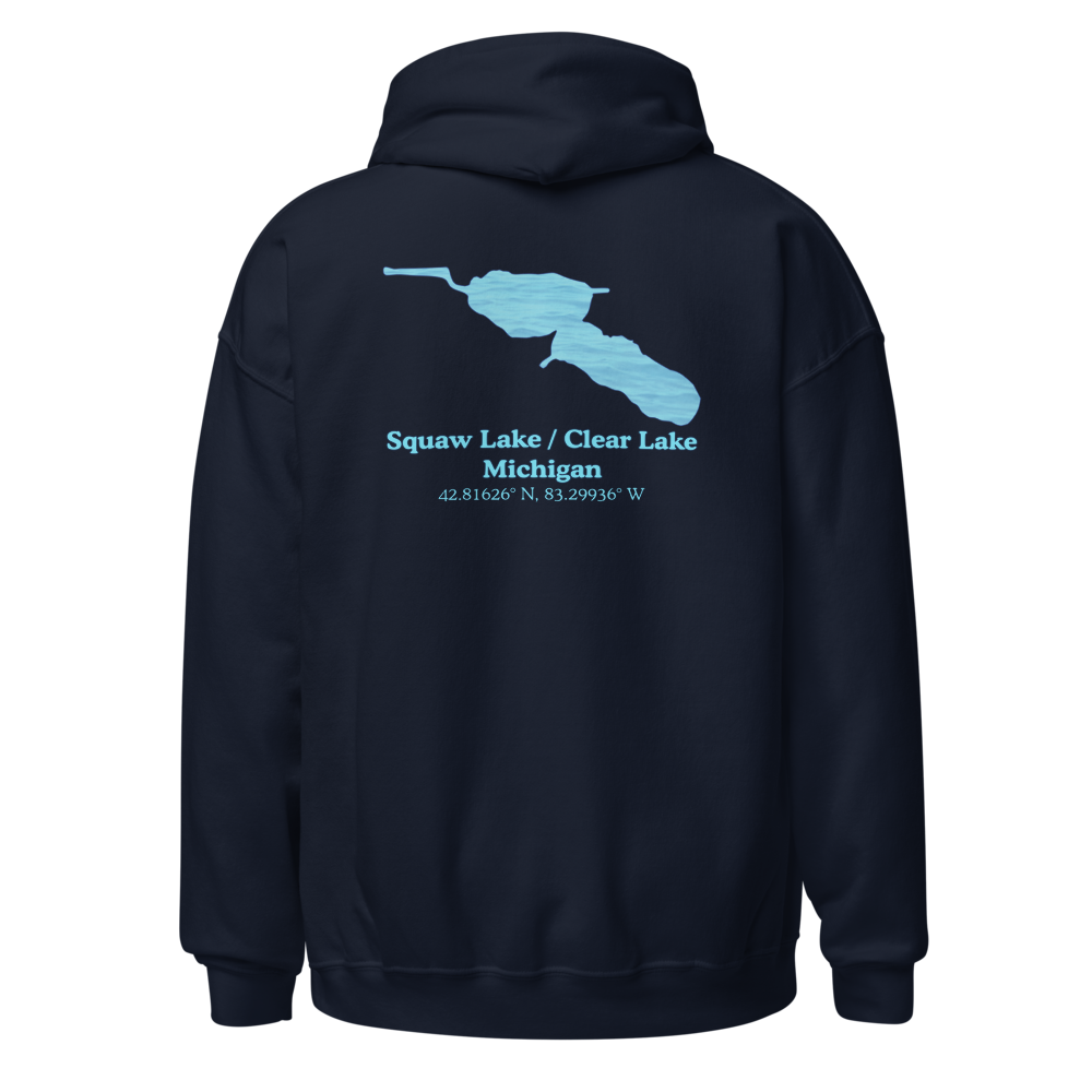 Squaw Lake / Clear Lake Unisex Pullover Hoodie